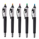 Colortouch Gift Multi-color Highlighter Ball Pen With Stylus Screen Touch