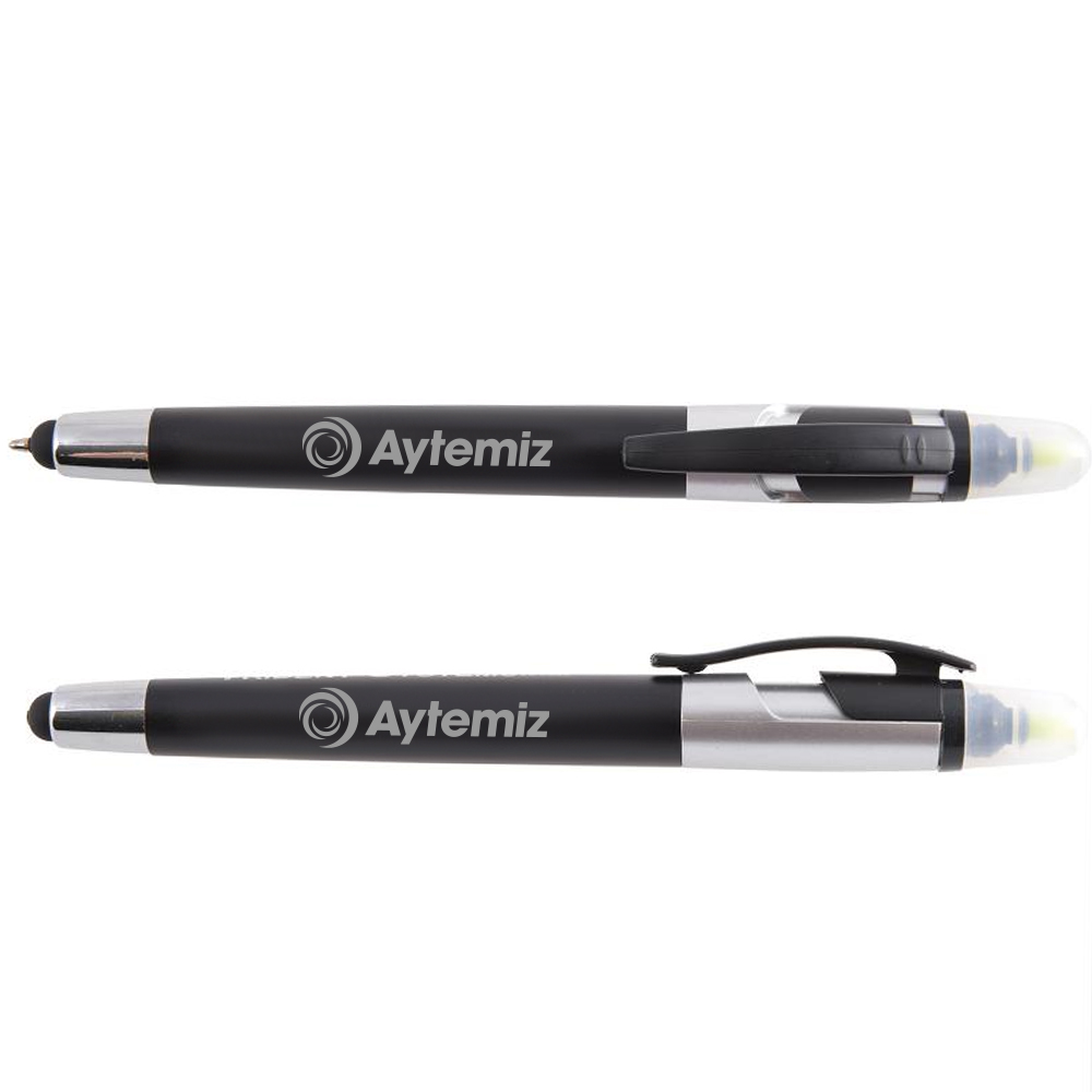Colortouch Gift Multi-color Highlighter Ball Pen With Stylus Screen Touch