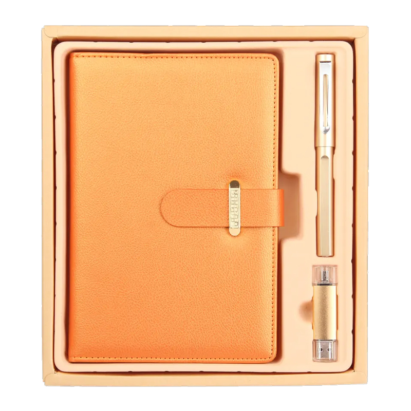 ExecuSet: The Ultimate Corporate Gift Collection"- Corporate Gift Set Pen, A5 Leatherette Padfolio and 8GB USB Flash disk