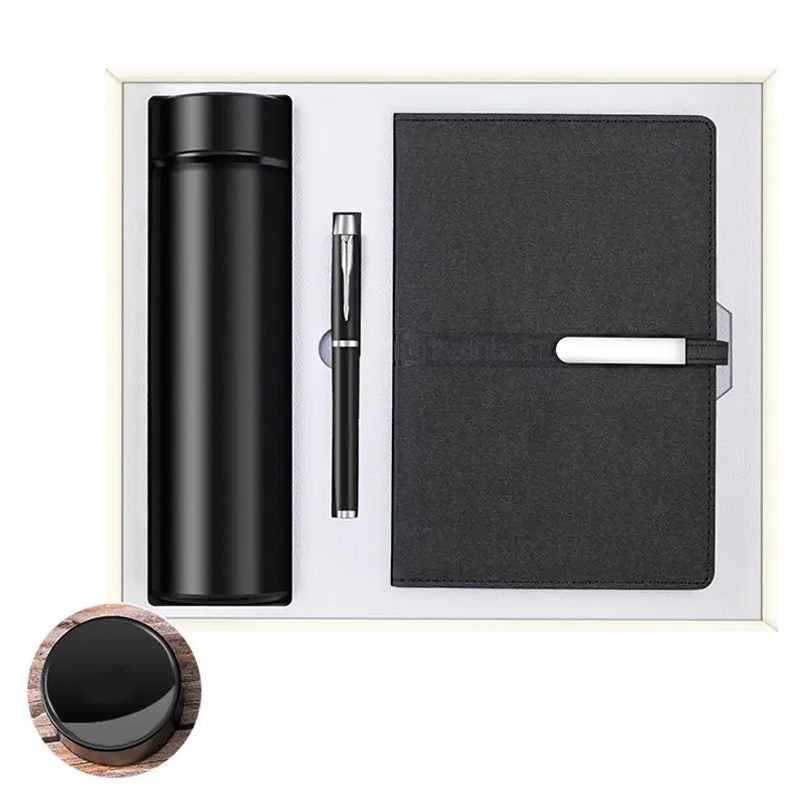 ExecuSet: The Ultimate Corporate Gift Collection- Executive Gift Set 18 Oz Tumbler, A5 Leatherette Padfolio and Pen