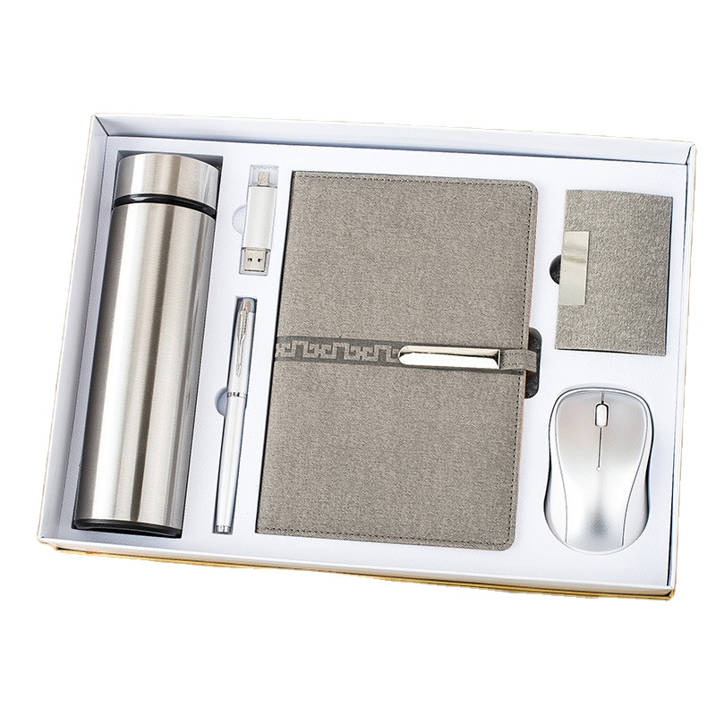 ExecuSet: The Ultimate Corporate Gift Collection- Luxury Gift Set Pen, 18 Oz Tumbler, A5 Leatherette Padfolio and 8GB USB Flash disk, Business Card Case