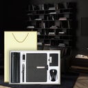 ExecuSet: The Ultimate Corporate Gift Collection- Luxury Gift Set Pen, 18 Oz Tumbler, A5 Leatherette Padfolio and 8GB USB Flash disk, Business Card Case