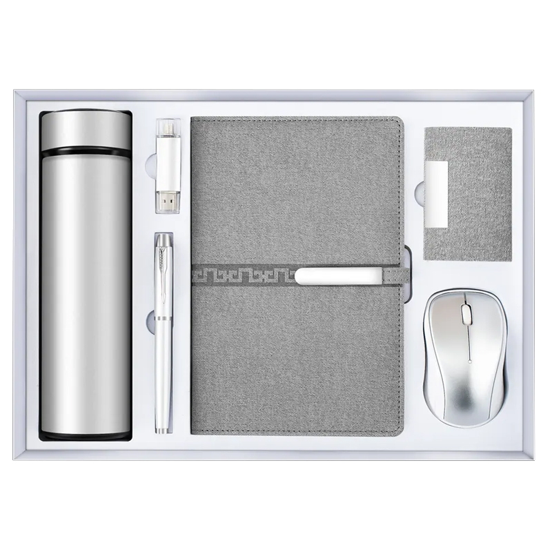 ExecuSet: The Ultimate Corporate Gift Collection- Luxury Gift Set Pen, 18 Oz Tumbler, A5 Leatherette Padfolio and 8GB USB Flash disk, Business Card Case