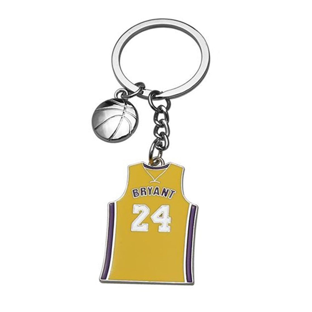 Kobe Bryant Jersey Keychain - Engraved Tag