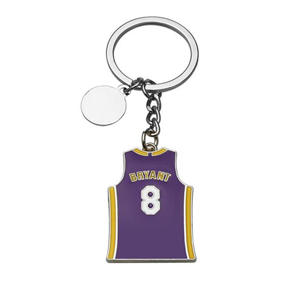 Kobe Bryant Jersey Keychain - Engraved Tag
