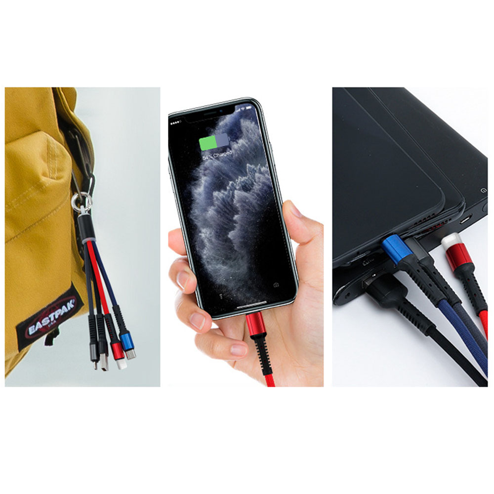 LED 3-in-1 Charging Cables - iPhone, Micro, Type-C