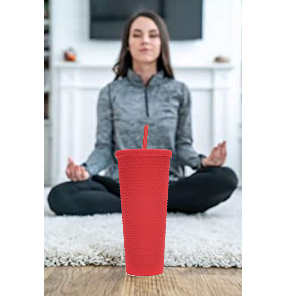 Sprayed Rubber Full Color Tumbler 24OZ