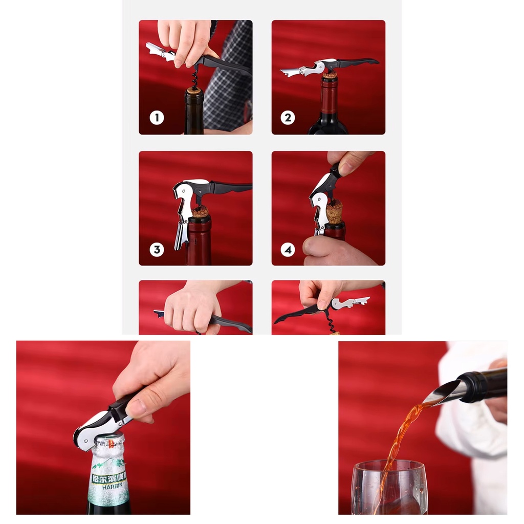 All Metal Wine Opener. JE3144