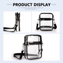 Clear PVC Bag 8.85" x 6.88" x 2.75". QR8642