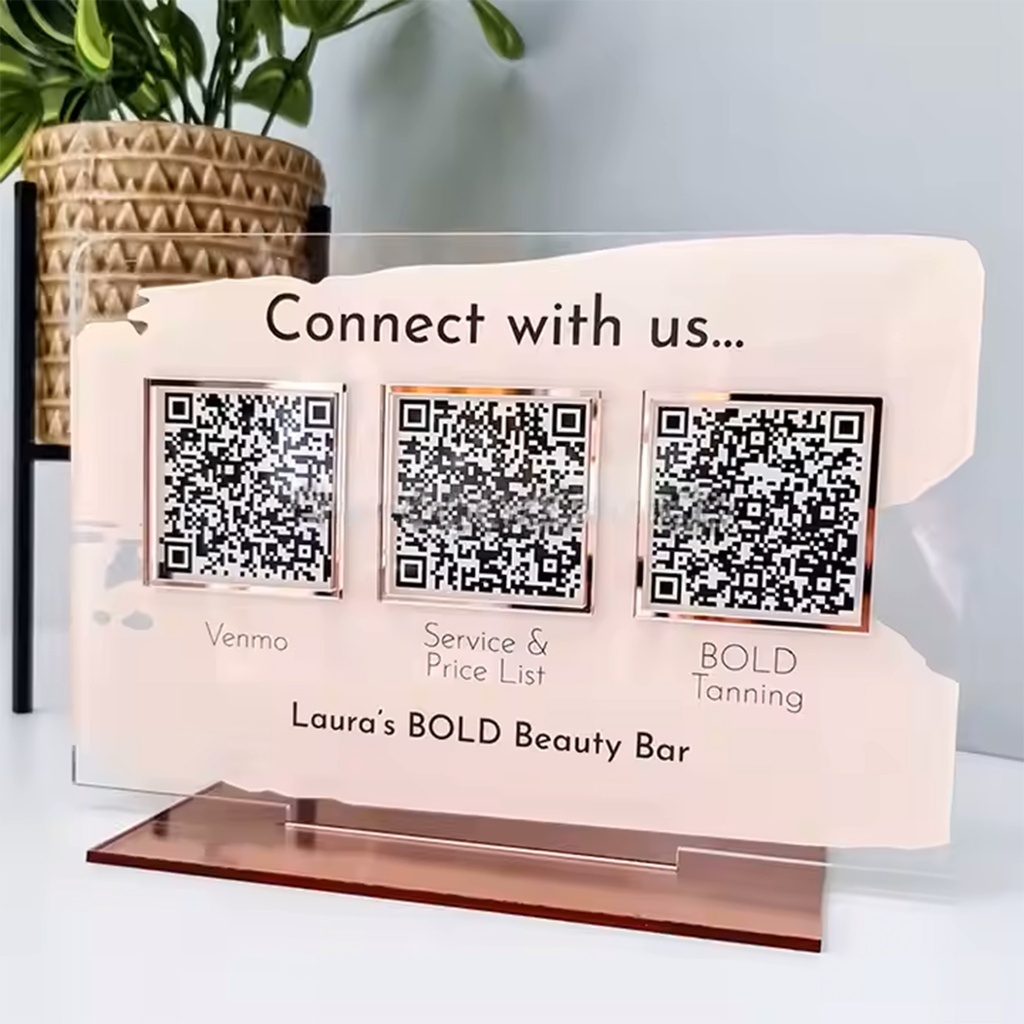 Custom Acrylic Advertising Display Sign. NFC4357