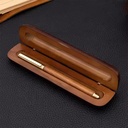 Engraved Wooden & Brass Ballpoint Pen. LM4391