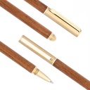 Engraved Wooden & Brass Ballpoint Pen. LM4391