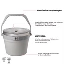 Everich Stainless Steel Cooler Bucket with Handle - 1.8 Gallons. NY2242