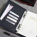 Leatherette Wireless QI Charging Padfolio with Built-In Power Bank. GE5251