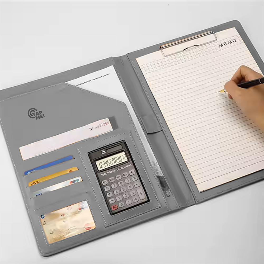 Magic'Tap NFC Executive Leatherette A4 Portfolio. NFC1563