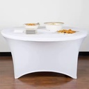 Navy Blue Fitted Round Table Cover. OR7890