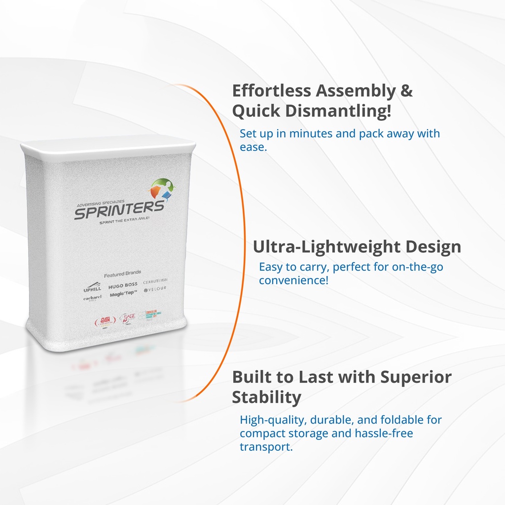 Portable Rectangle Pop-Up Table Stand. PT1247