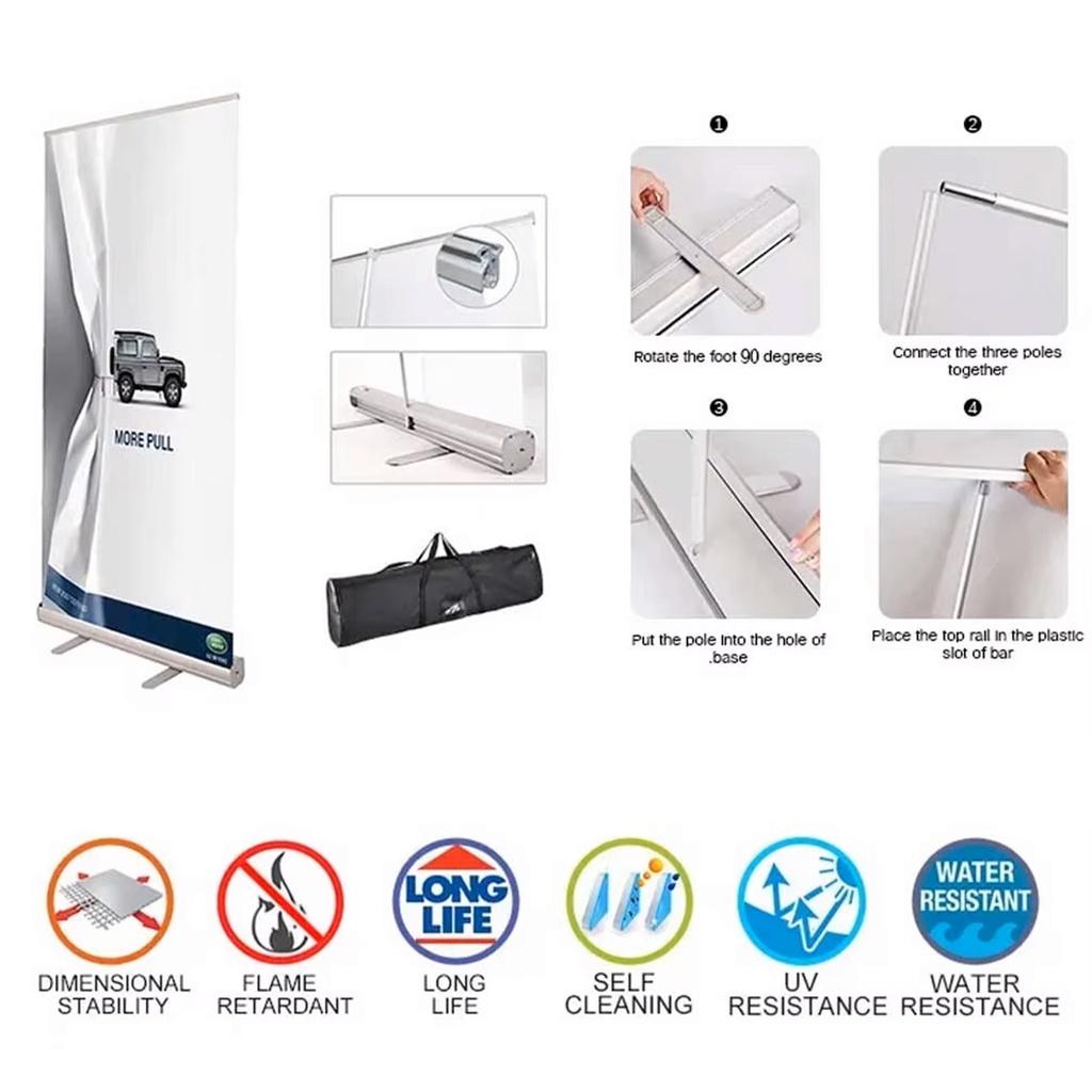 Roll Up Retractable Banner - 32" x 78.7. RB2343