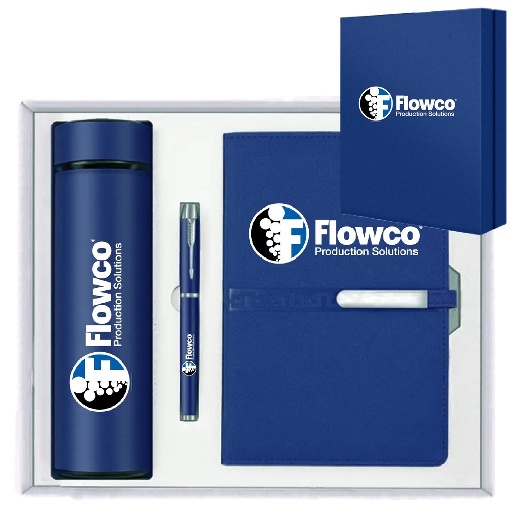 ExecuSet: The Ultimate Corporate Gift Collection- Executive Gift Set 18 Oz Tumbler, A5 Leatherette Padfolio and Pen. ST3969