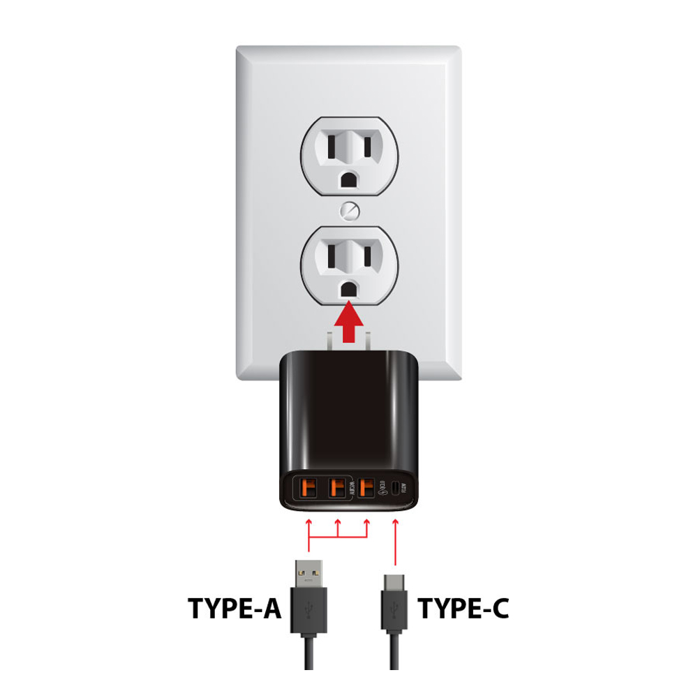 4 Port USB Charging Block. CT7841