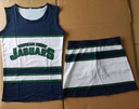 UPHILL™ Poly-Knit Cheerleader Uniform (Sleeveless top and skirt). SJ7034