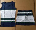 UPHILL™ Poly-Knit Cheerleader Uniform (Sleeveless top and skirt). SJ7034