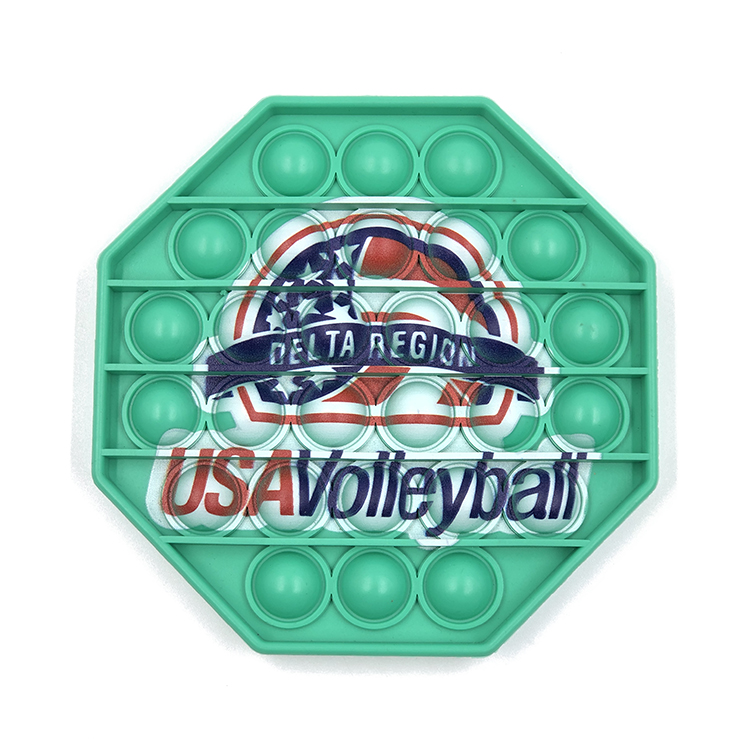 Pop It Fidget Toy - Octagon Full color