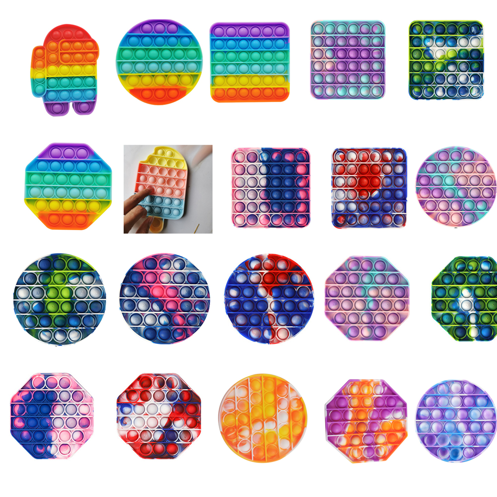 Custom Shape Pop It Fidget Toy Gradient Full color