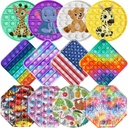 Pop It Fidget Toy - Square w/ Carabiner