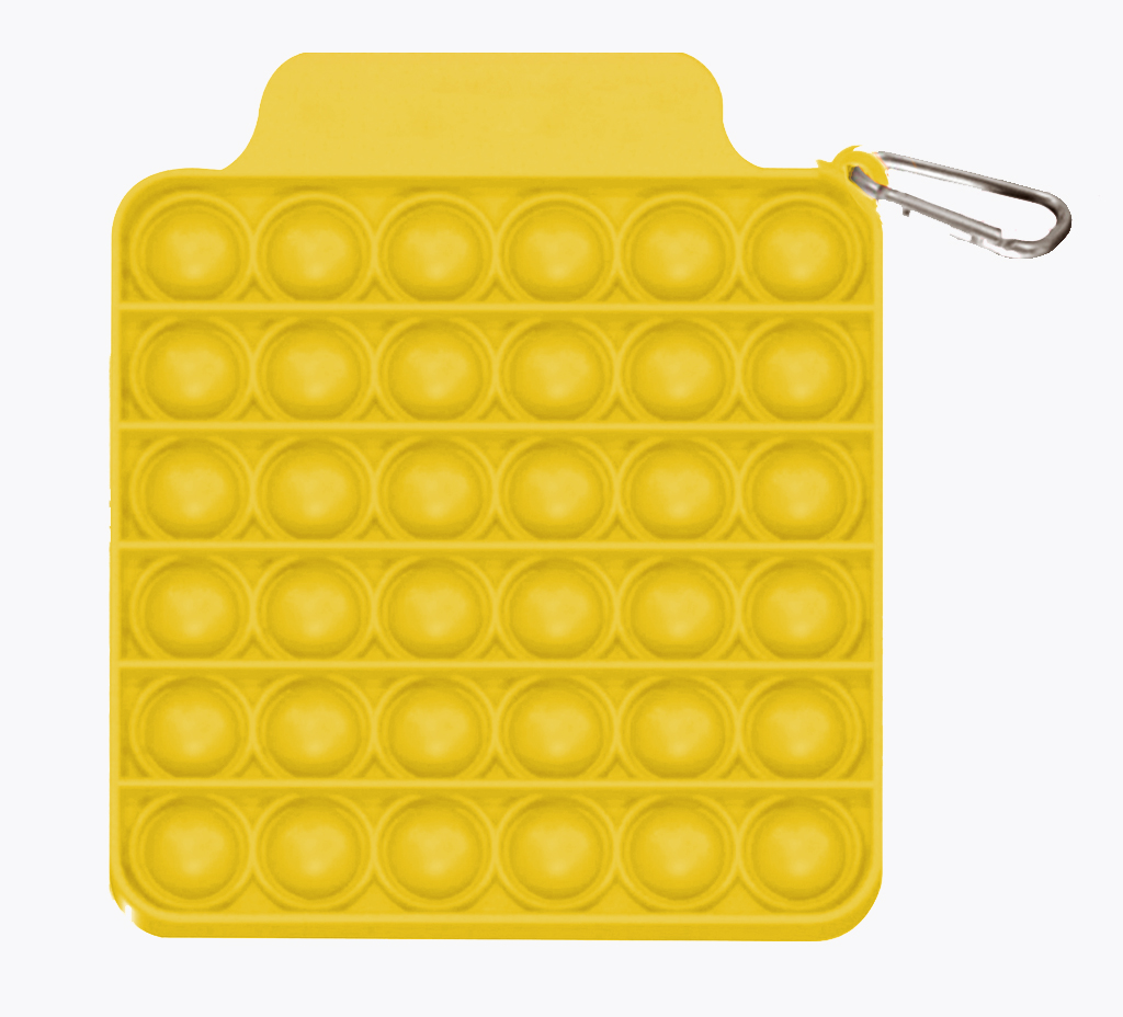 Pop It Fidget Toy - Square w/ Carabiner