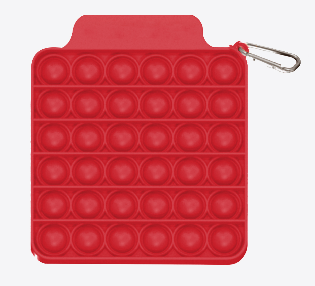 Pop It Fidget Toy - Square w/ Carabiner