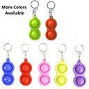Mini Pop-It Fidget Keychain w/ Imprinted Tag