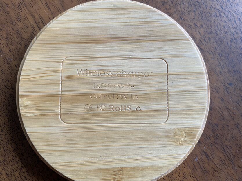 Bamboo Qi Wireless Charging Pad