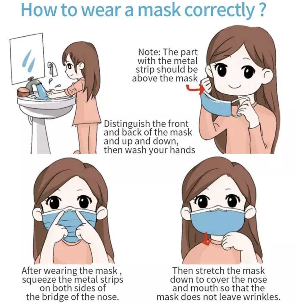 Disposable Children Size 3 Ply Face Mask