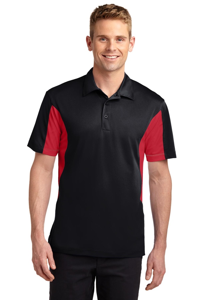 Embroidery Sport-Tek® Tall Side Blocked Micropique Sport-Wick® Polo. 