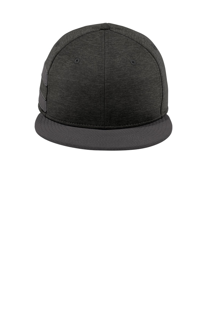 Embroidery New Era ® Shadow Heather Striped Flat Bill Snapback Cap 