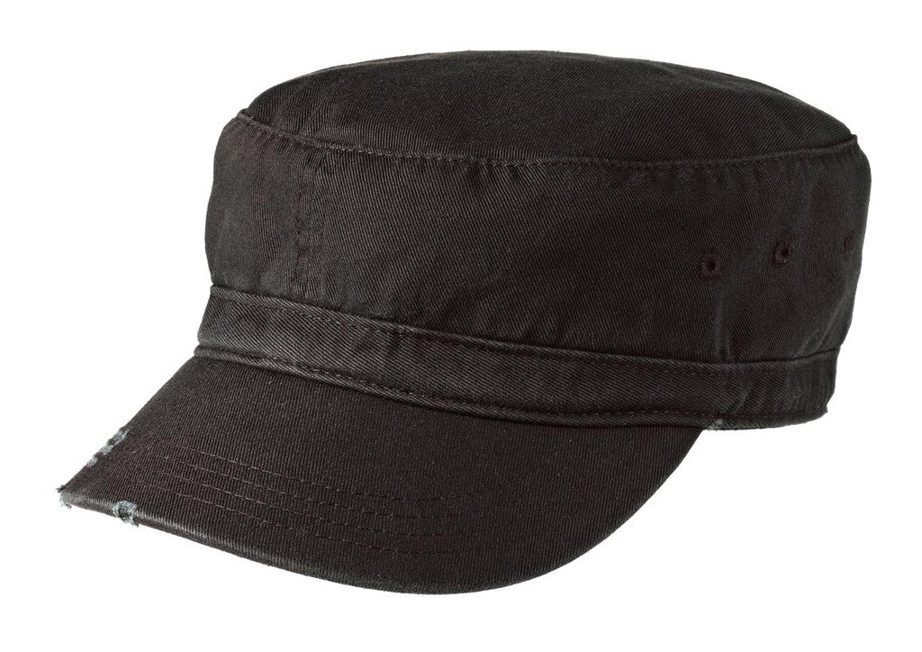 Embroidery District® Distressed Military Hat.  