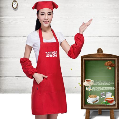 Korean Waiter Cooking Aprons with Two Front Pockets