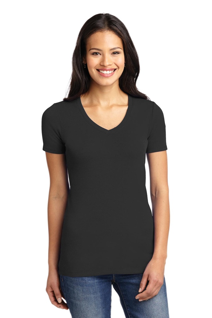 Embroidery Port Authority® Ladies Concept Stretch V-Neck Tee. 