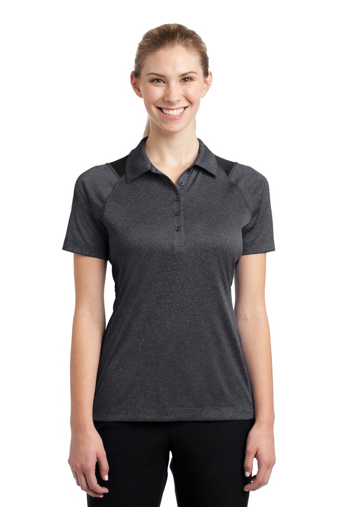 Embroidery Sport-Tek® Ladies Heather Colorblock Contender™ Polo. 