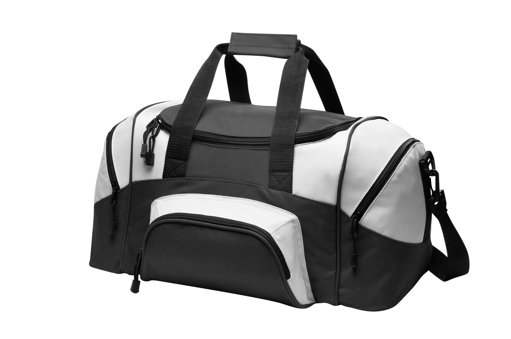 [831163] Port Authority - Small Colorblock Sport Duffel. BG990S (Black/Grey)