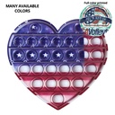 Pop It Fidget Toy - Heart Full color. ST6006