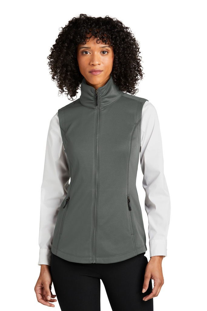 [1628811] Port Authority Ladies Collective Smooth Fleece Vest L906 (Graphite, XS)