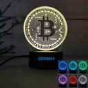 Bitcoin 3D 7 Color Touch Custom LED Table Lamp. NL9288