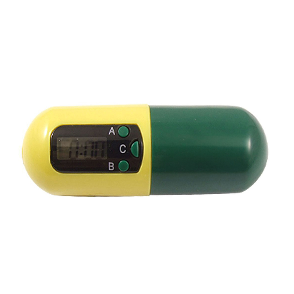 Capsule Shaped Digital Electronic Timer Pill Box. AB0338