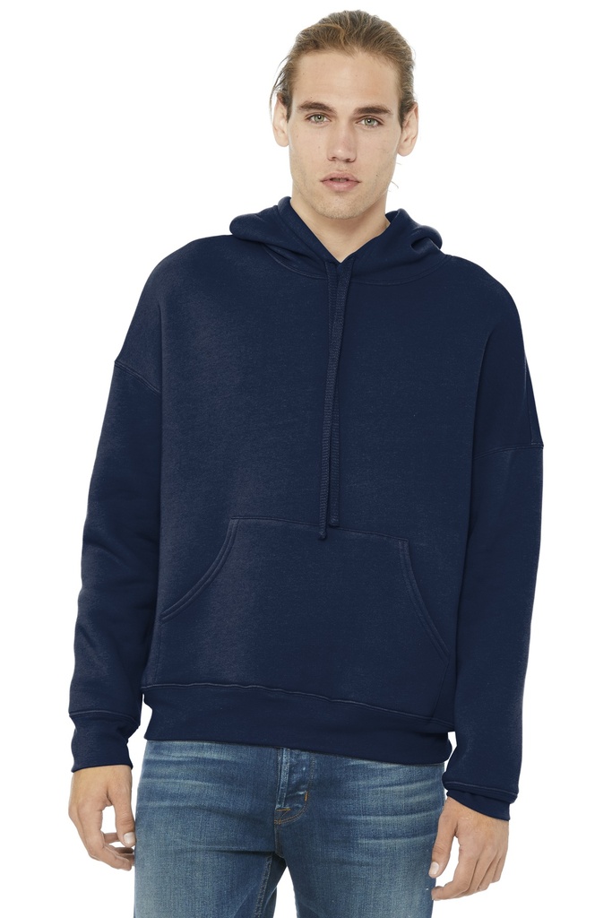 [1302771] BELLA+CANVAS Unisex Sponge Fleece Pullover DTM Hoodie. BC3729 (Navy, XS)