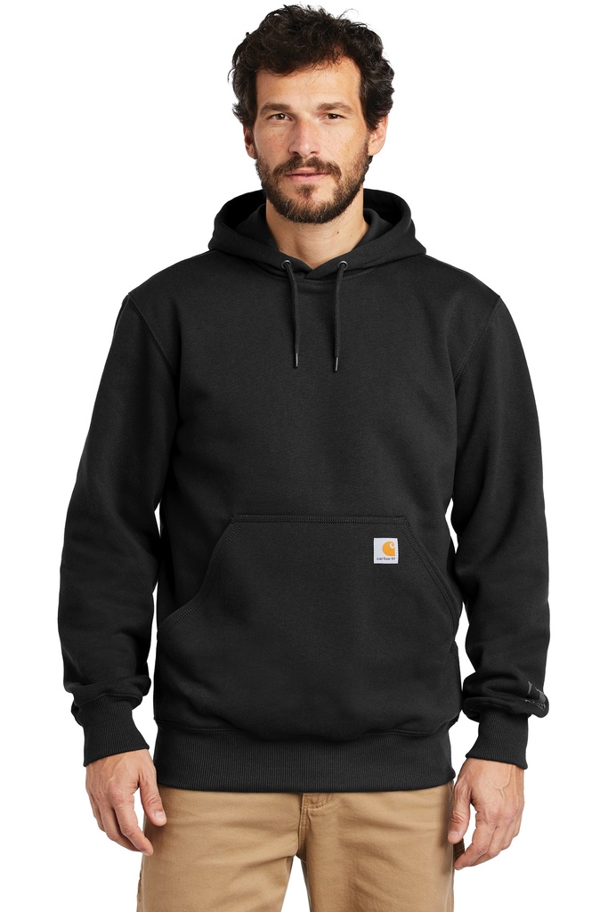 [1366102] Carhartt Rain Defender Paxton Heavyweight Hooded Sweatshirt. CT100615 (Black, S)