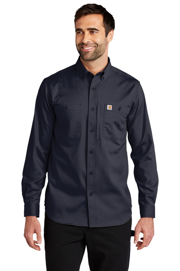 [1463842] Carhartt Rugged Professional Series Long Sleeve Shirt CT102538 (Navy, S)