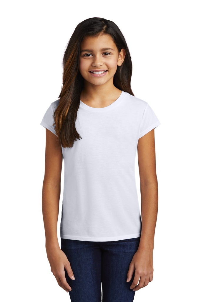[1387941] District Girls Perfect Tri Tee DT130YG (White, XS)