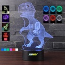 Custom 3D 7 Color Touch LED Table Lamp. NL9165